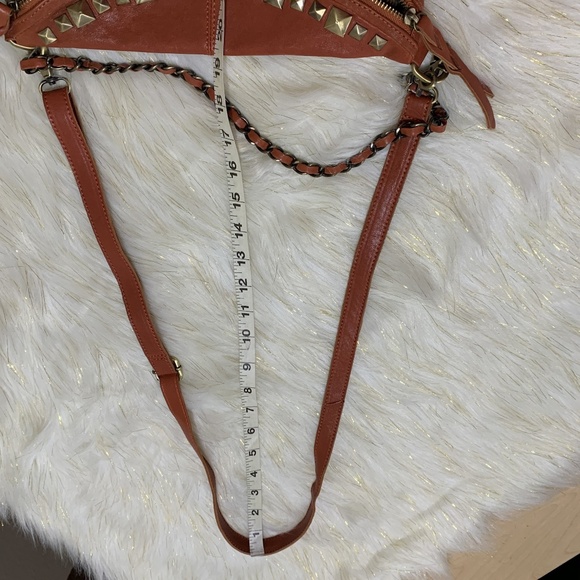 JESSLYN BLAKE Orange Leather Crossbody - Picture 6 of 8